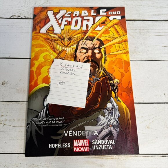 Cable and X-Force Vendetta TPB Marvel NOW! Graphic Novel Hopeless Sandoval 2014 - Picture 9 of 9